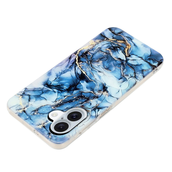 iPhone 17 deksel marmor - Blå