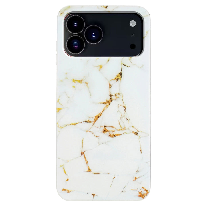iPhone 17 Pro deksel marmor - Hvit
