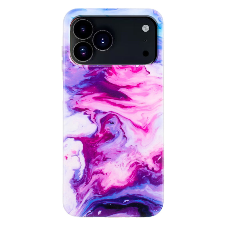 iPhone 17 Pro deksel marmor - Rosa/Lilla