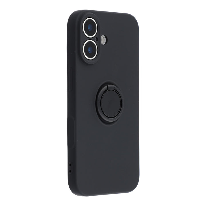 iPhone 17 deksel med ring - Svart