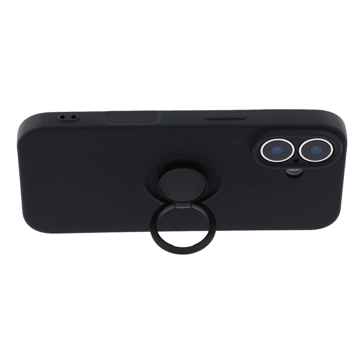 iPhone 17 deksel med ring - Svart