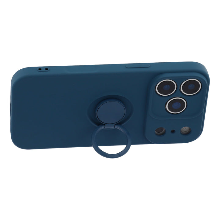 iPhone 17 Pro deksel med ring  - Midnattblå