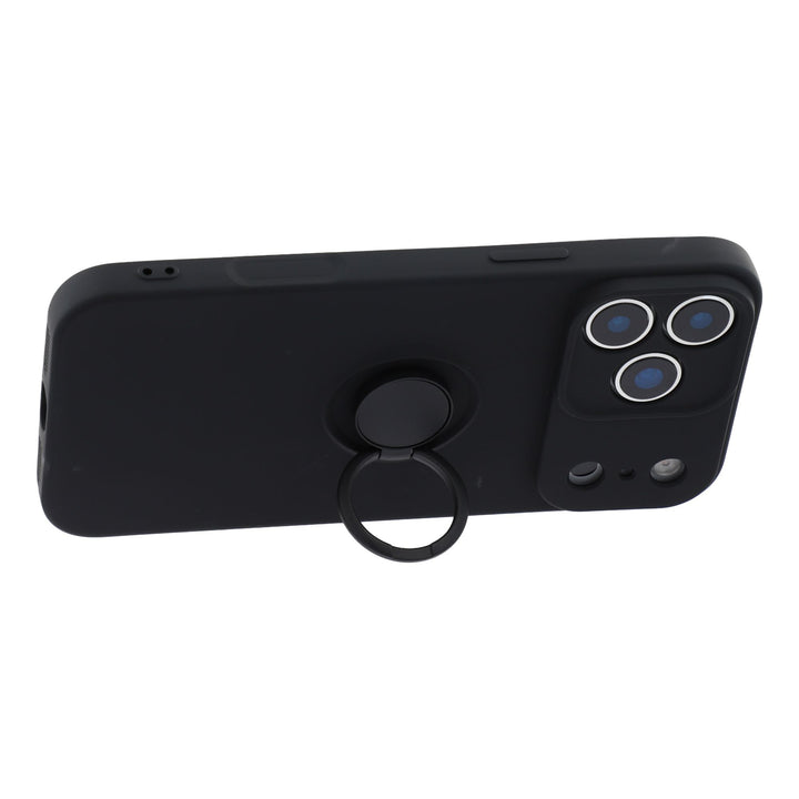 iPhone 17 Pro Max deksel med ring - Svart
