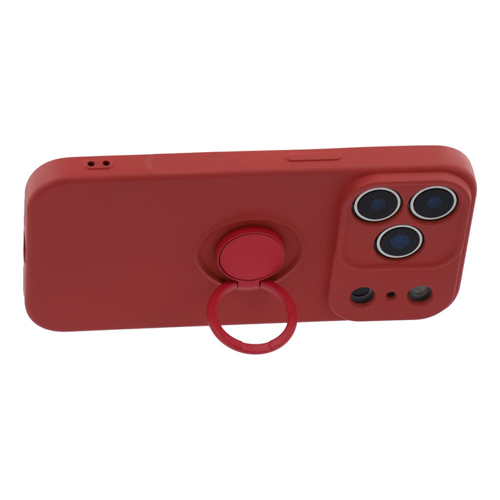 iPhone 17 Pro Max deksel med ring - Hagtorn Rød
