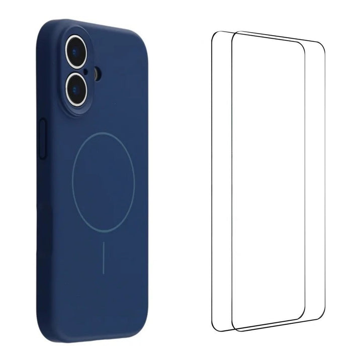iPhone 17 Magsafe deksel Safirblå + 2pk Skjermbeskytter