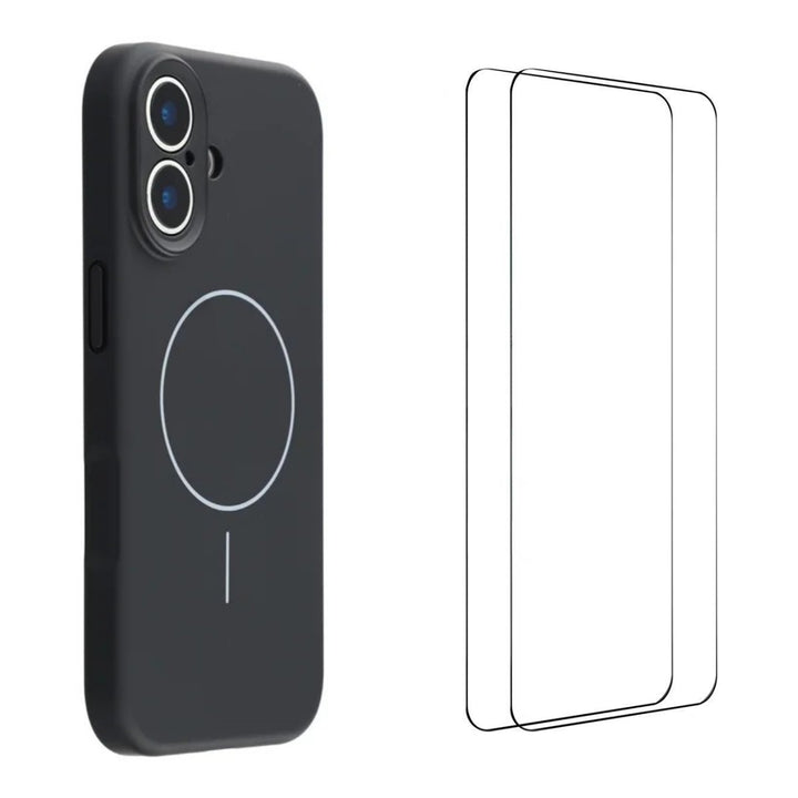iPhone 17 Magsafe deksel Svart + 2pk Skjermbeskytter