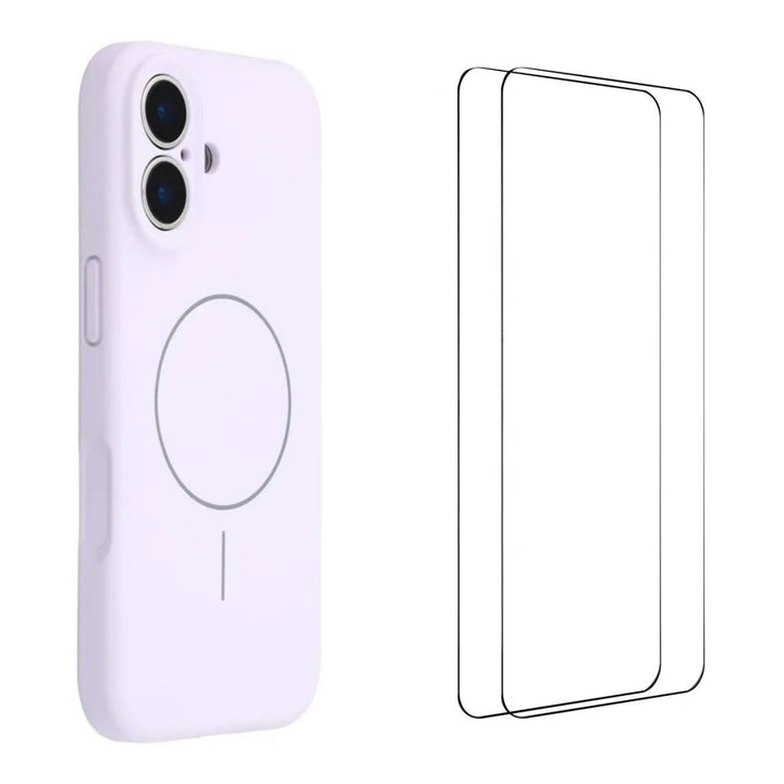 iPhone 17 Magsafe deksel Lilla + 2pk Skjermbeskytter